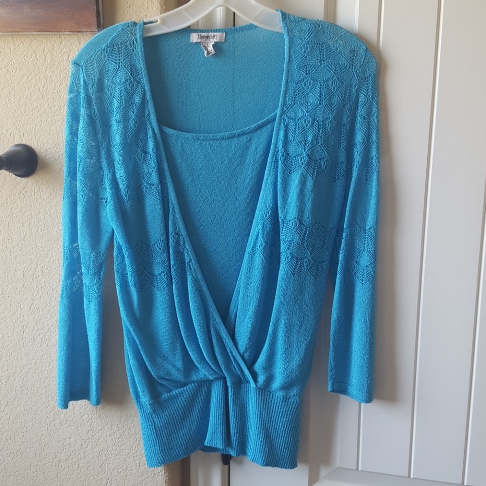 Blue sweater set